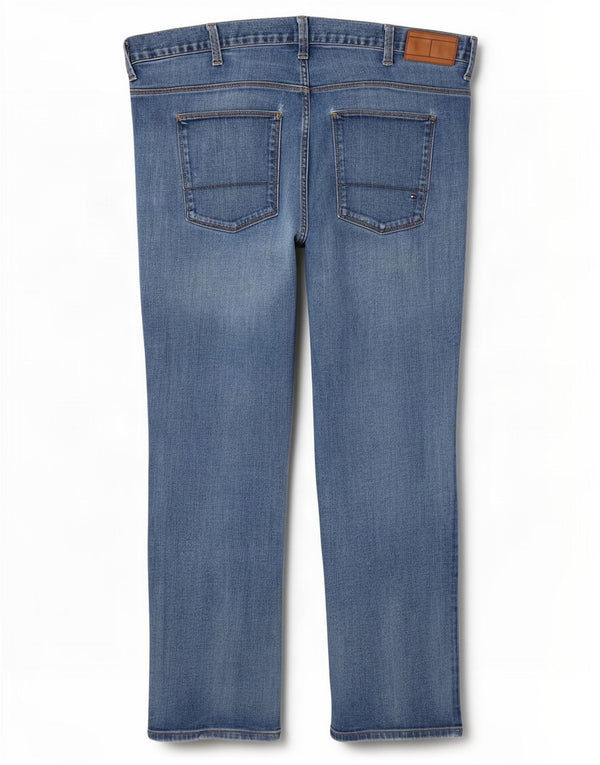 Tommy Hilfiger Mens Straight Jeans W42 L30 Blue Cotton