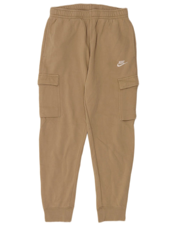 Nike Mens Cargo Tracksuit Trousers Joggers Medium Beige Cotton