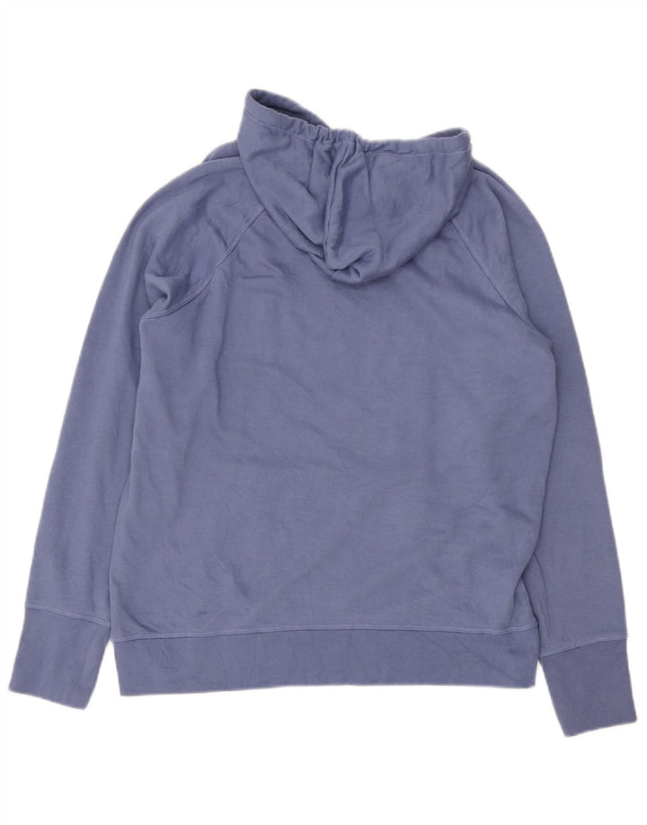 Champion Mens Hoodie Jumper Large Blue Cotton