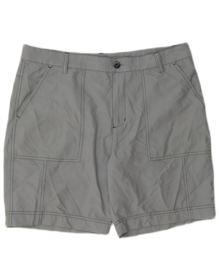 Adidas Mens Chino Shorts W34 Large Grey Polyester