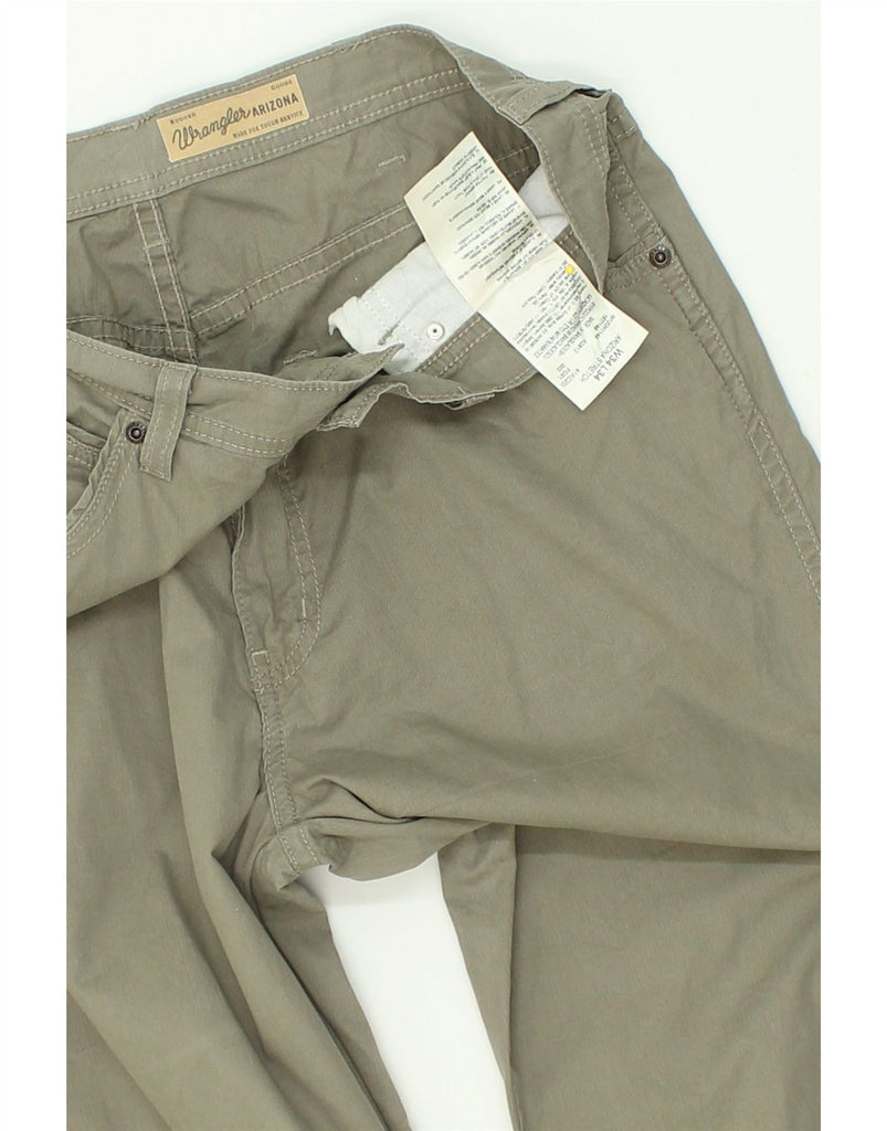 WRANGLER Mens Arizona Stretch Straight Casual Trousers W34 L34 Green | Vintage Wrangler | Thrift | Second-Hand Wrangler | Used Clothing | Messina Hembry 