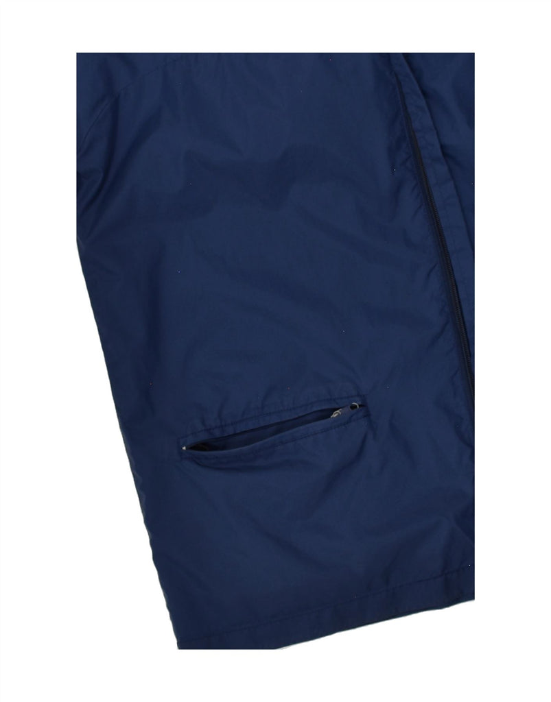 KAPPA Mens Hooded Rain Jacket UK 40 Large Navy Blue Nylon | Vintage Kappa | Thrift | Second-Hand Kappa | Used Clothing | Messina Hembry 