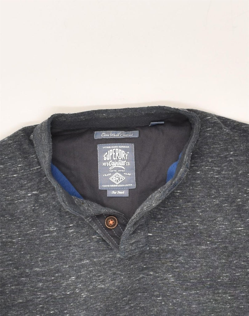 SUPERDRY Mens Top Long Sleeve Small Grey Cotton | Vintage Superdry | Thrift | Second-Hand Superdry | Used Clothing | Messina Hembry 