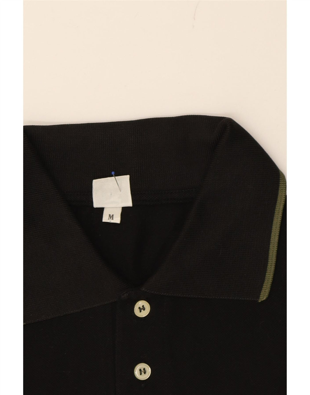 DIADORA Mens Polo Shirt Medium Black Cotton Vintage Diadora and Second-Hand Diadora from Messina Hembry 