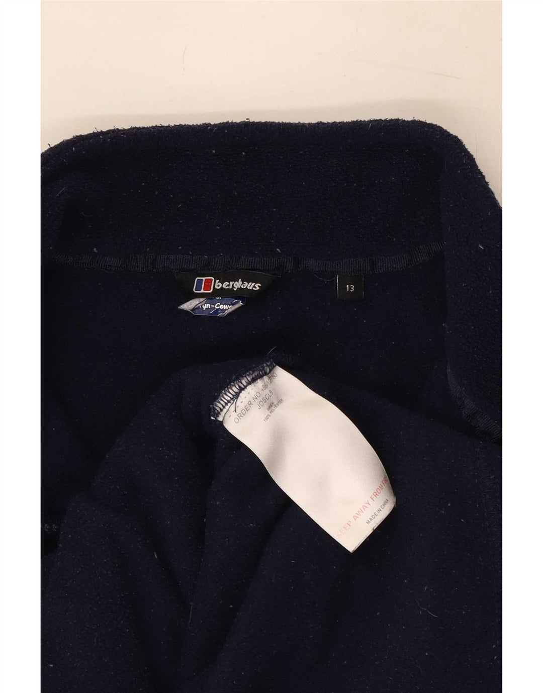 Berghaus Boys Liner Fleece Jacket 12-13 Years Navy Blue Polyester