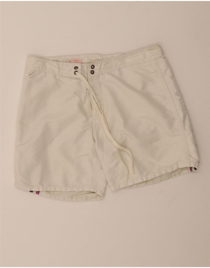 Sundek Mens Swimming Shorts Medium  White Colourblock