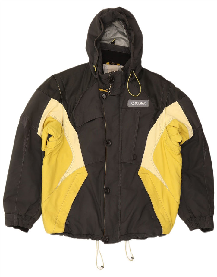 Colmar Mens Hooded Ski Jacket IT 48 Medium Grey Colourblock