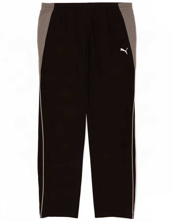 Puma Mens Tracksuit Trousers XL Black Colourblock Polyester