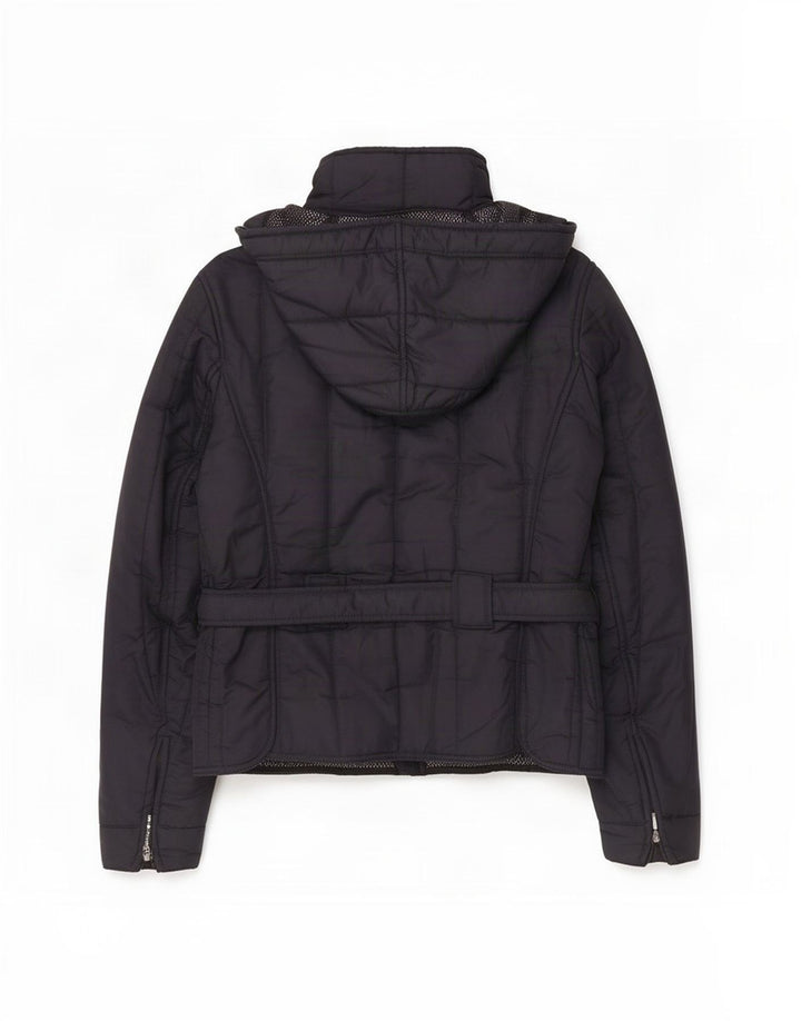 Refrigiwear Womens Hooded Padded Jacket IT 46 Large Navy Blue Polyester