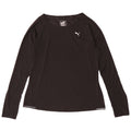 Puma Womens Top Long Sleeve UK 16 Large Black Polyester