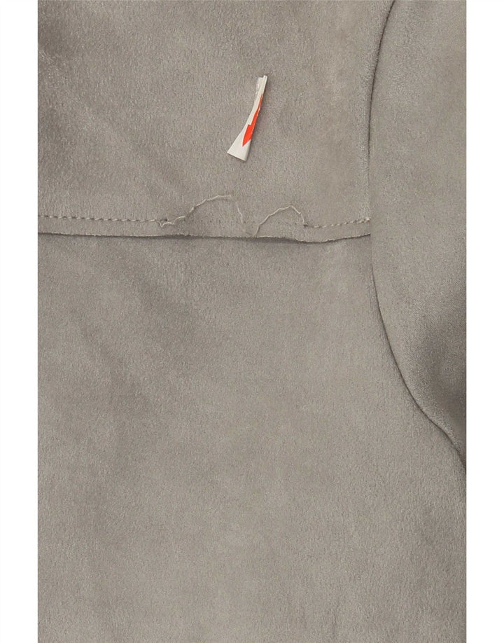 Zara Womens Blouse Top UK 10 Small Grey Colourblock