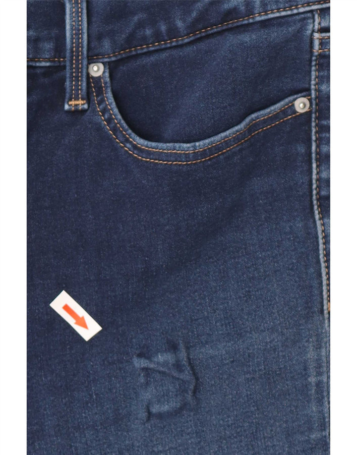 Levi's Womens Straight Jeans W28 L30 Blue Cotton