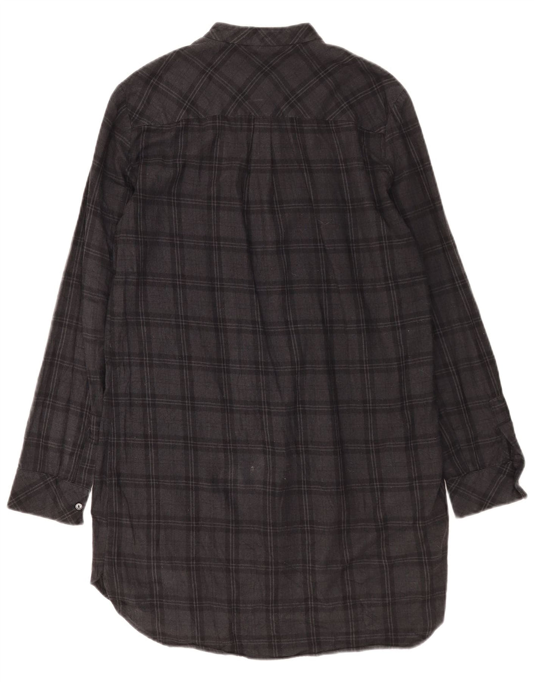 Zara Womens Long Sleeve Shift Dress UK 14 Medium Grey Check