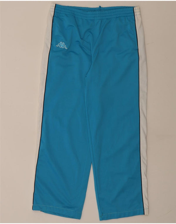 Kappa Mens Tracksuit Trousers Large Blue Colourblock Polyester