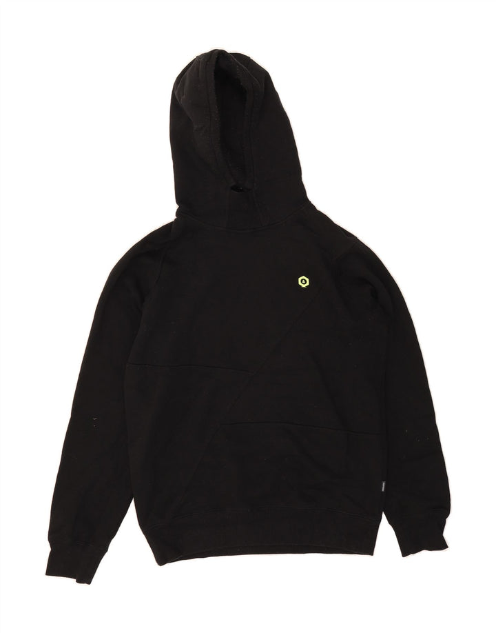 JACK & JONES Mens Hoodie Jumper Medium Black Cotton Vintage Jack & Jones and Second-Hand Jack & Jones from Messina Hembry 
