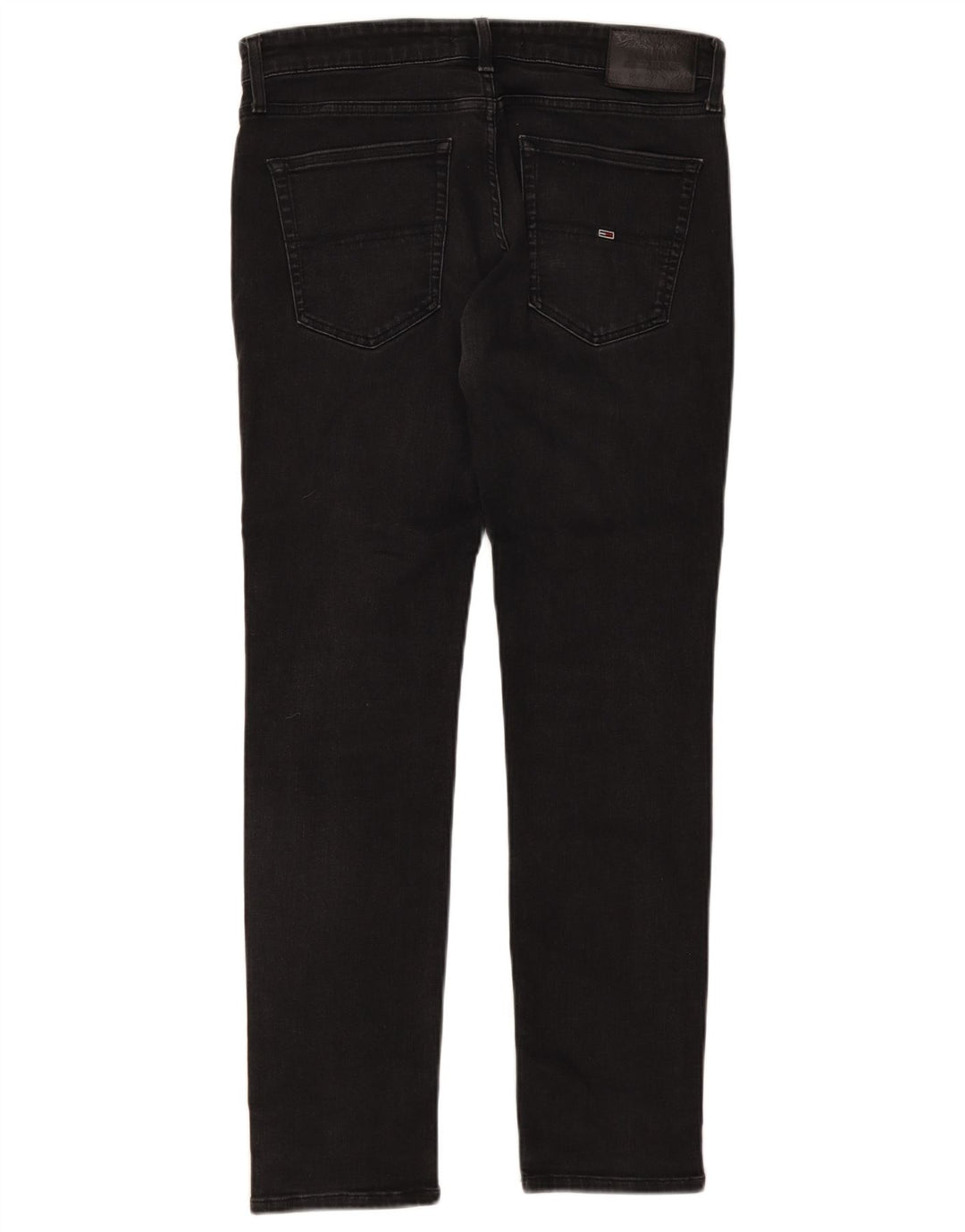 Tommy Hilfiger Mens Slim Jeans W34 L32 Black Cotton