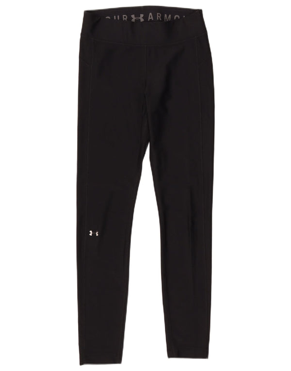 Under Armour Womens Heat Gear Leggings UK 14 Medium  Black