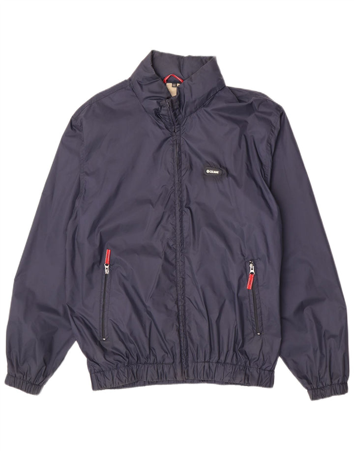 Colmar Mens Hooded Bomber Jacket IT 52 Large Navy Blue Polyamide