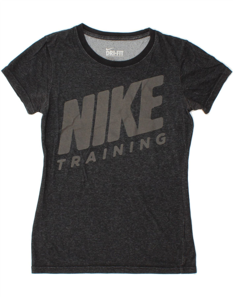 NIKE Mens Dri Fit Graphic T-Shirt Top UK 10 Small Black Cotton Vintage Nike and Second-Hand Nike from Messina Hembry 
