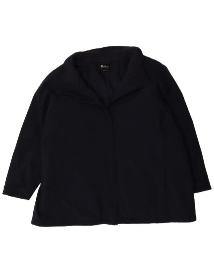 Jack Wolfskin Mens Padded Jacket UK 30 6XL Navy Blue Polyester