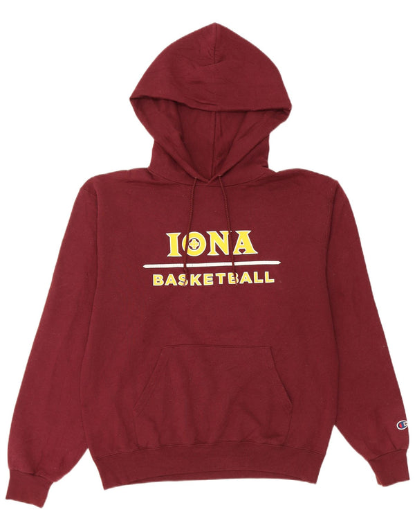 Champion Womens Lona Basketball Graphic Hoodie Jumper UK 10 Small Burgundy