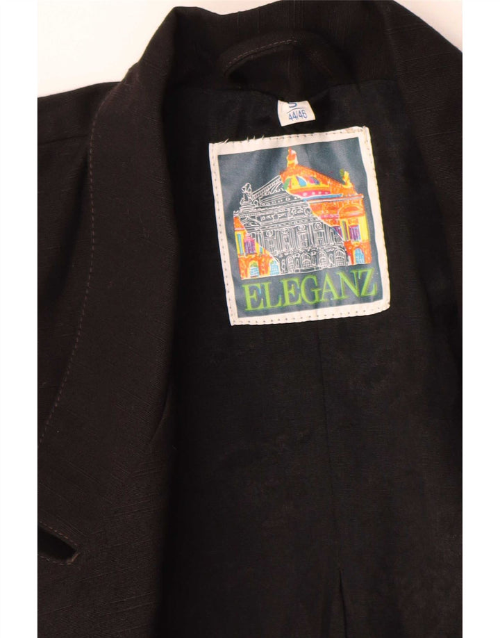 Vintage Womens Oversized Blazer Jacket UK 10 Small Black