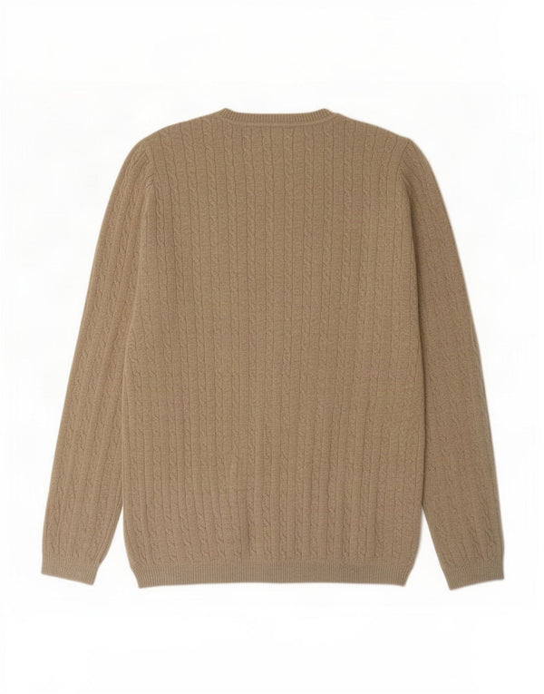 U.S. Polo Assn. Womens V-Neck Jumper Sweater UK 18 XL Beige