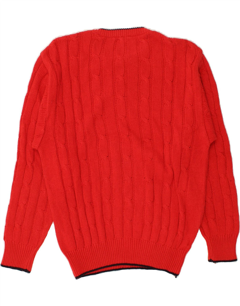 VINTAGE Mens Crew Neck Jumper Sweater IT 54 XL Red Acrylic | Vintage Vintage | Thrift | Second-Hand Vintage | Used Clothing | Messina Hembry 