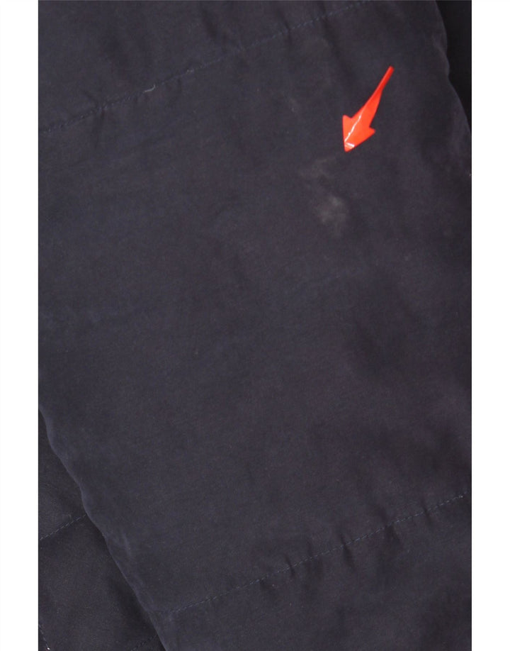 MUSTO Womens Graphic Padded Jacket UK 10 Small Navy Blue Polyester