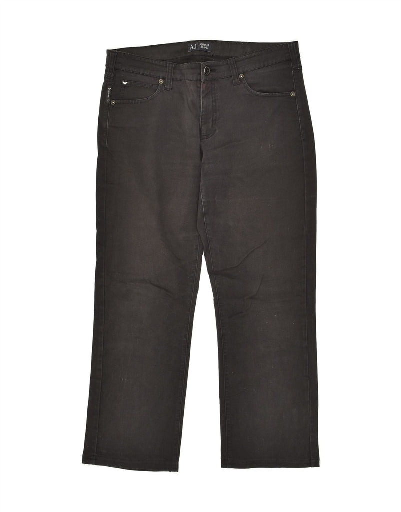 ARMANI Womens Straight Jeans W30 L25  Black Cotton Vintage Armani and Second-Hand Armani from Messina Hembry 