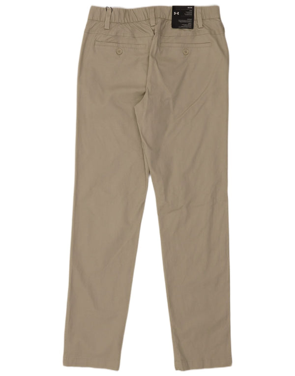 Under Armour Mens Tapered Chino Trousers W30 L30 Beige Cotton