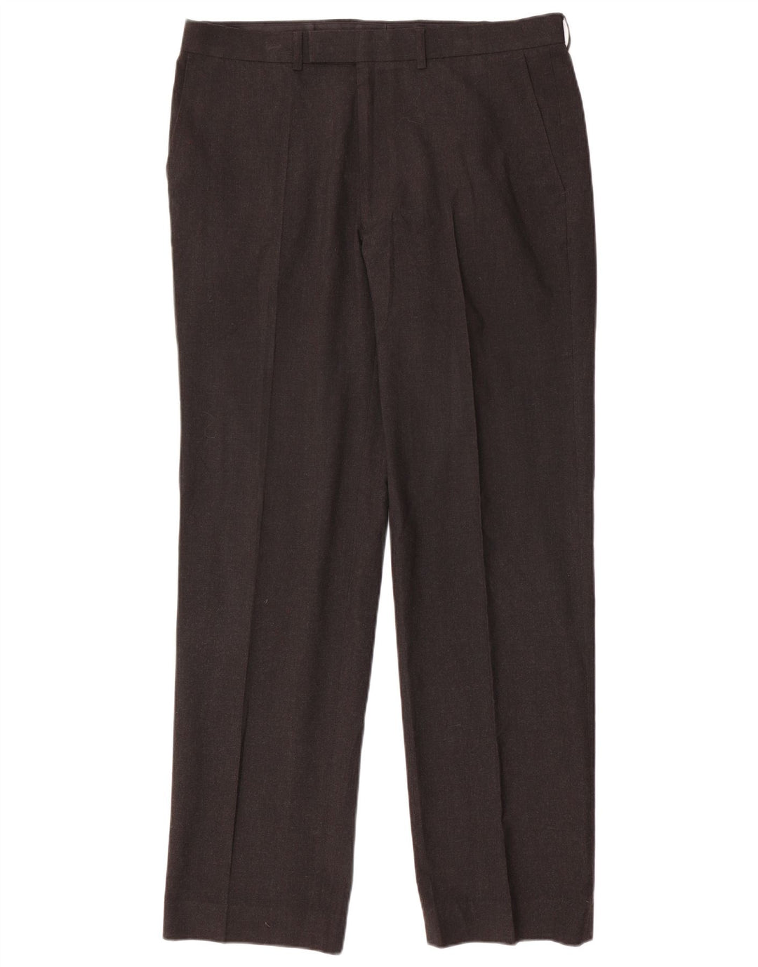Marks & Spencer Mens Straight Suit Trousers W36 L33 Grey Polyester