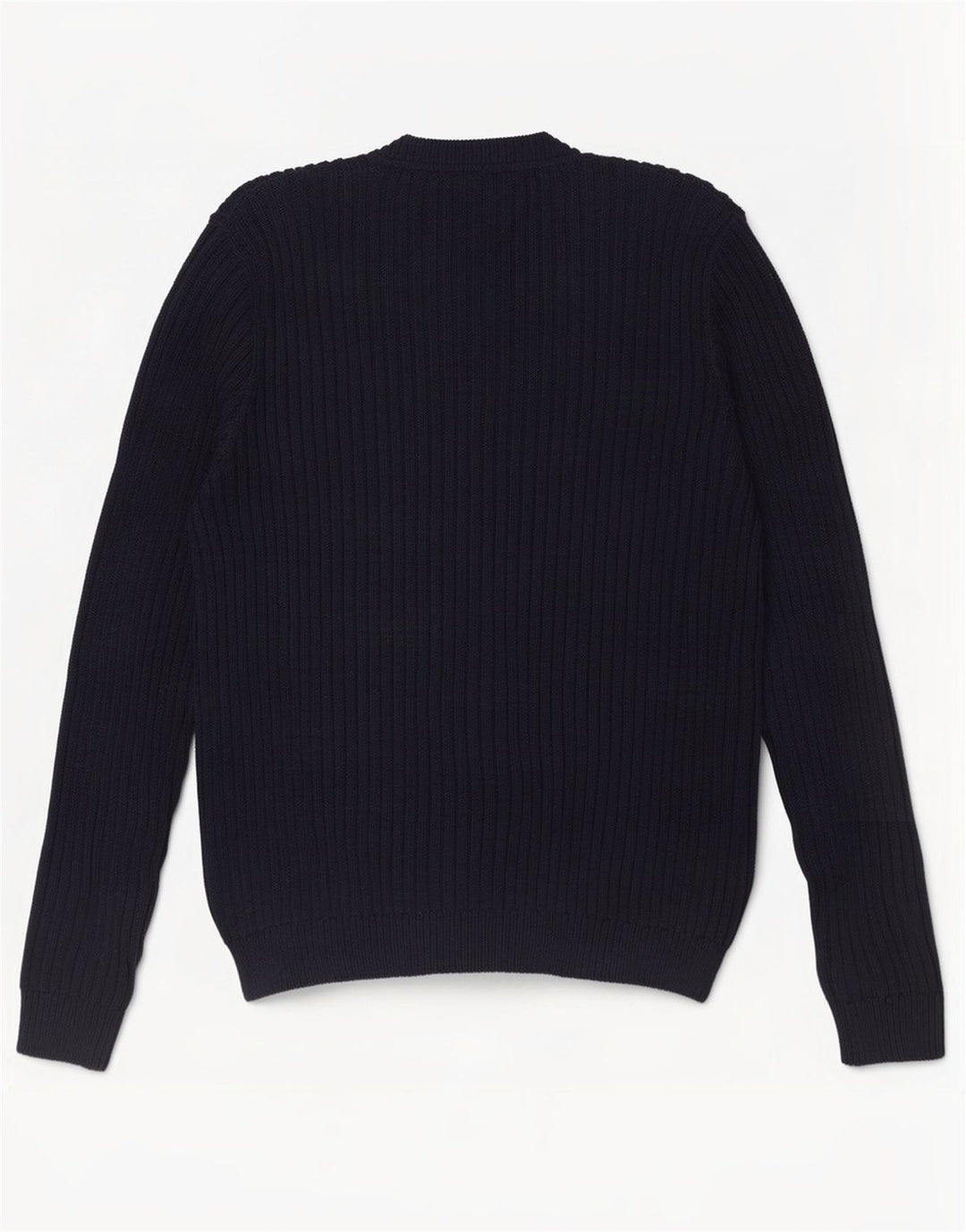 Eddie Bauer Mens Loose Fit V-Neck Jumper Sweater Medium Navy Blue Cotton