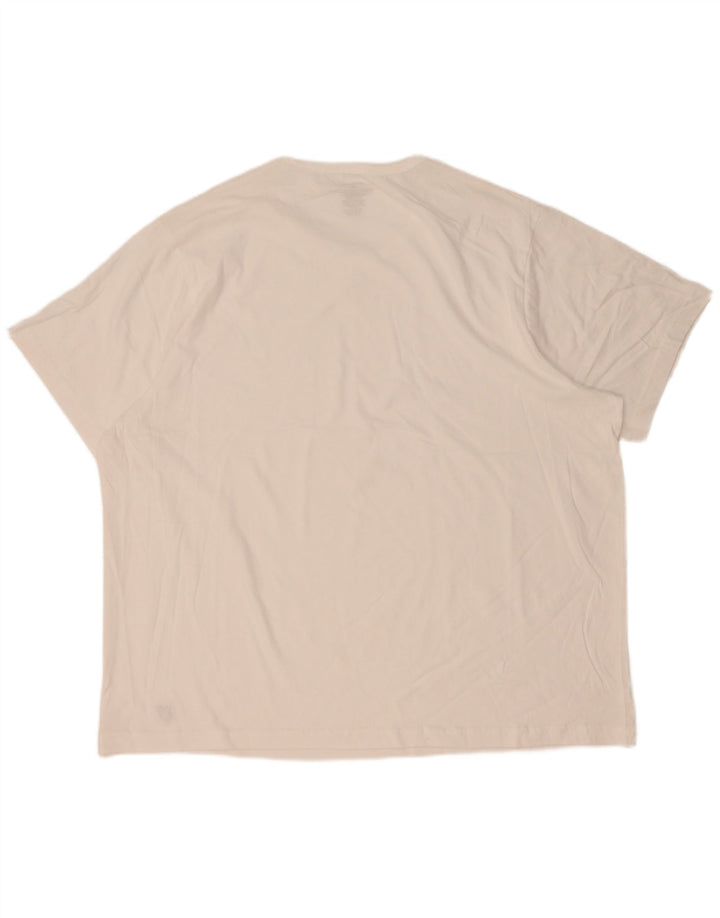 Lyle & Scott Mens T-Shirt Top 4XL White Cotton
