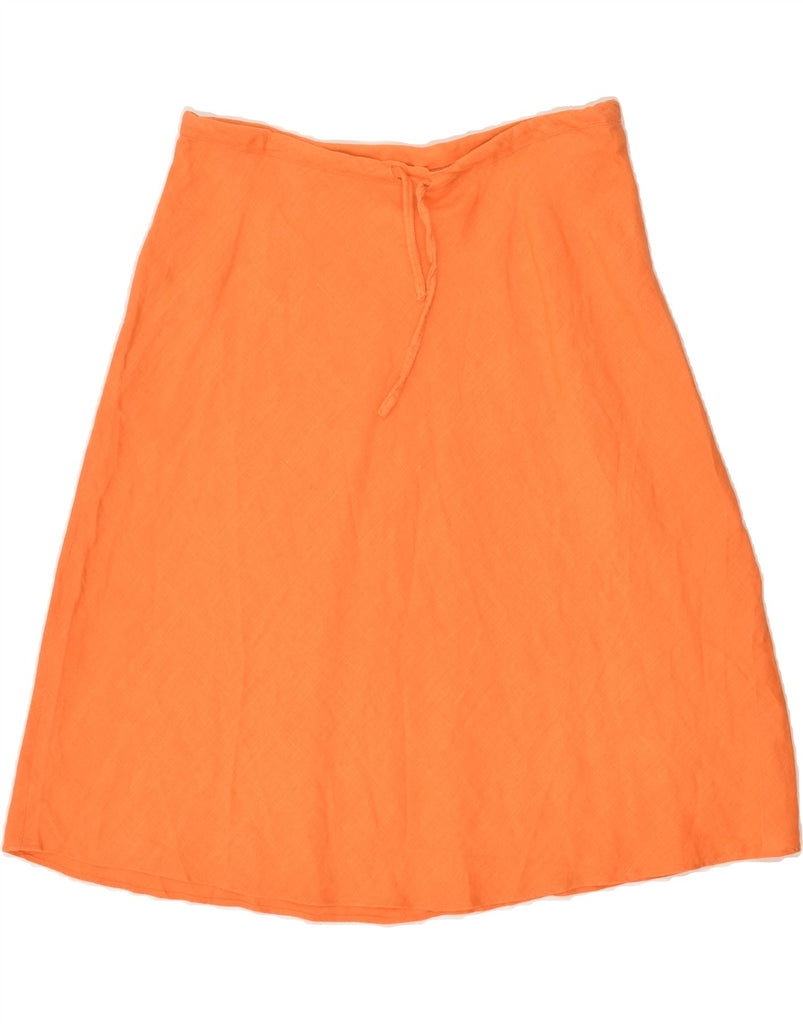 VINTAGE Womens A-Line Skirt W34 Large Orange | Vintage Vintage | Thrift | Second-Hand Vintage | Used Clothing | Messina Hembry 