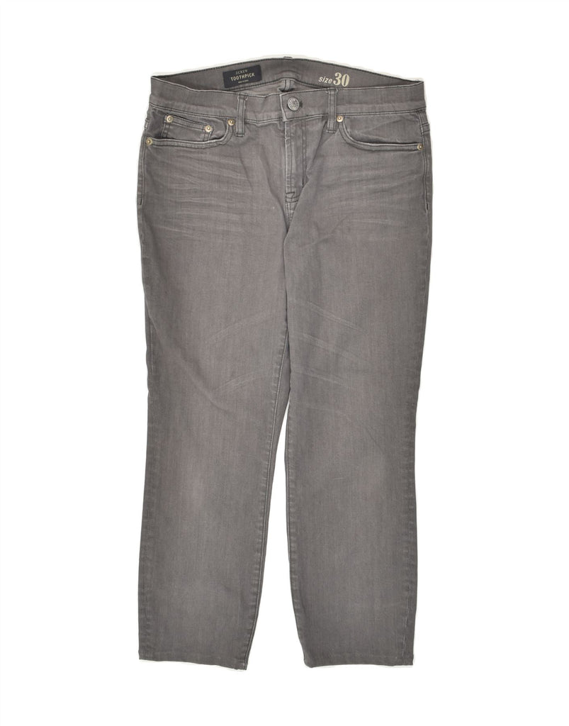 J. CREW Womens Toothpick Slim Jeans W30 L34 Grey Cotton | Vintage J. Crew | Thrift | Second-Hand J. Crew | Used Clothing | Messina Hembry 