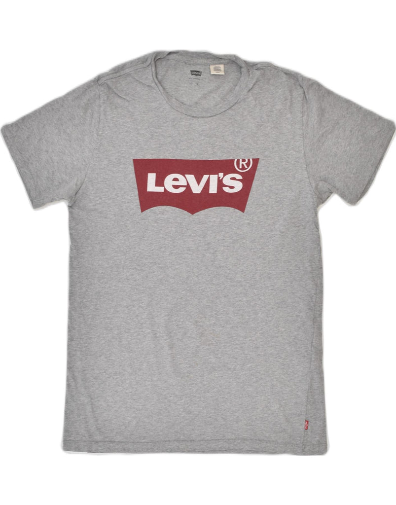 LEVI'S Mens Graphic T-Shirt Top Small Grey Cotton | Vintage | Thrift | Second-Hand | Used Clothing | Messina Hembry 