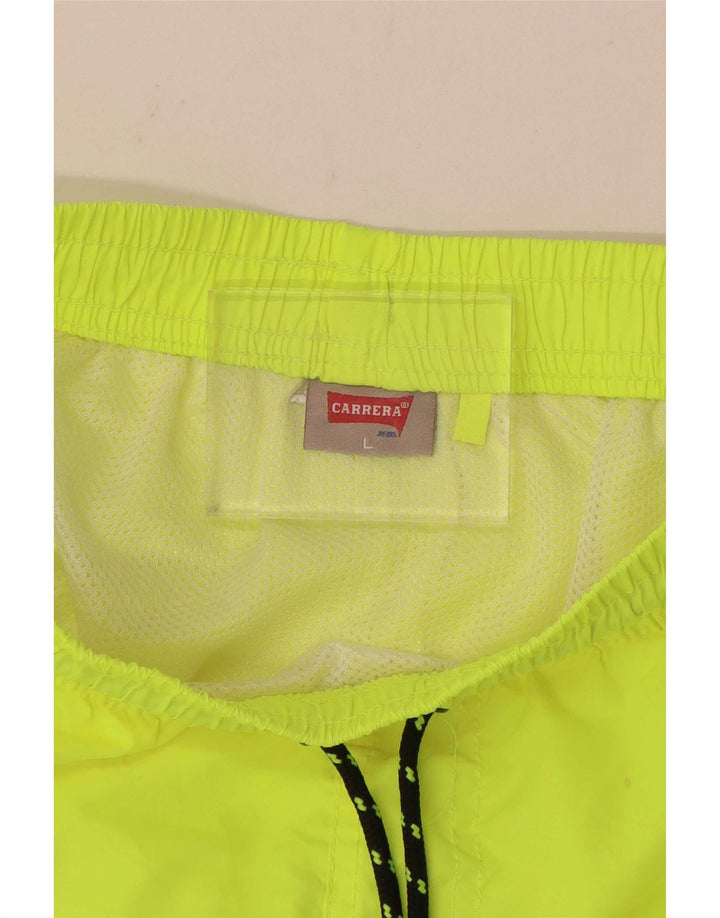 Carrera Mens Graphic Swimming Shorts Large Green
