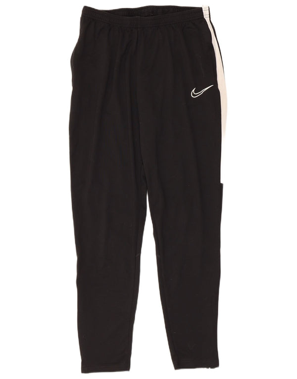 Nike Mens Dri Fit Tracksuit Trousers Joggers Large Black Colourblock