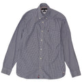 Tommy Hilfiger Mens Shirt Large Blue Gingham Cotton
