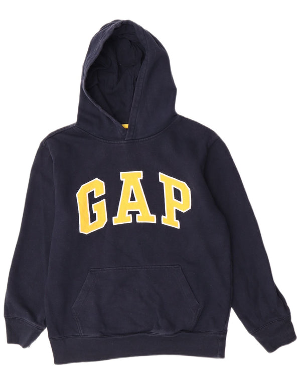 Gap Boys Graphic Hoodie Jumper 13-14 Years 2XL Navy Blue Cotton