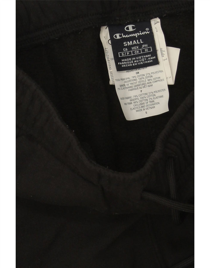 Champion Mens Tracksuit Trousers Joggers Small  Black Cotton
