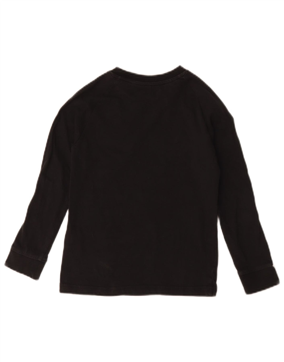 Adidas Boys Top Long Sleeve 7-8 Years Black Cotton