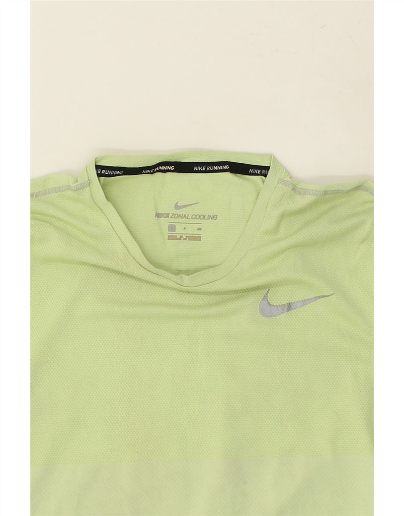 NIKE Mens T-Shirt Top Small Green Polyester | Vintage Nike | Thrift | Second-Hand Nike | Used Clothing | Messina Hembry 