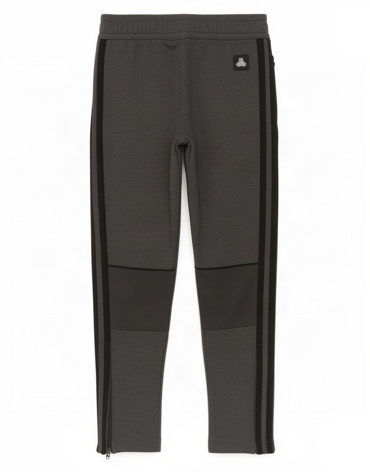 Adidas Boys Tracksuit Trousers 5-6 Years Grey Polyester