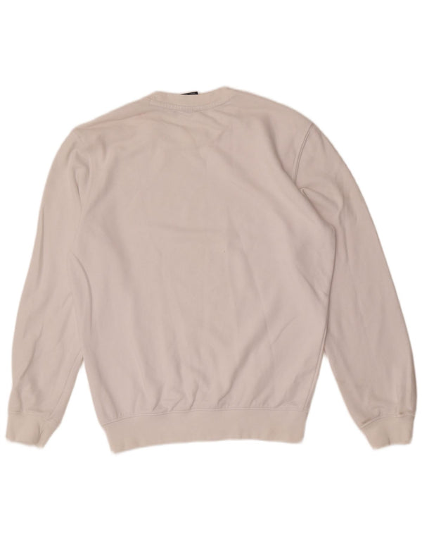 Champion Mens Sweatshirt Jumper Small White Cotton