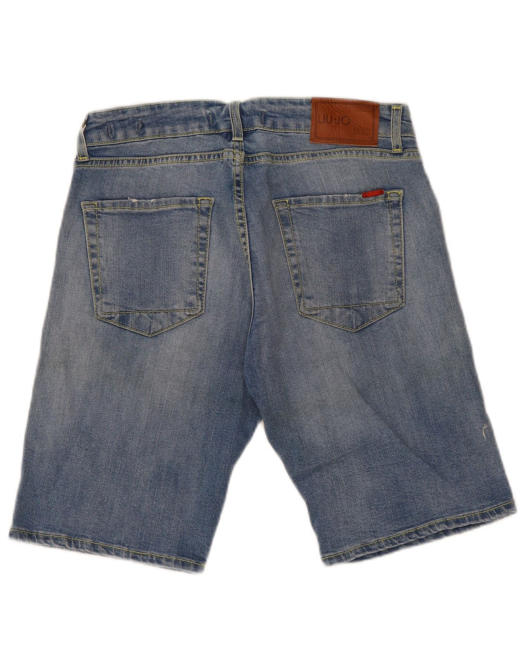 Liu Jo Mens Regular Slim Denim Shorts W32 Medium Blue Cotton