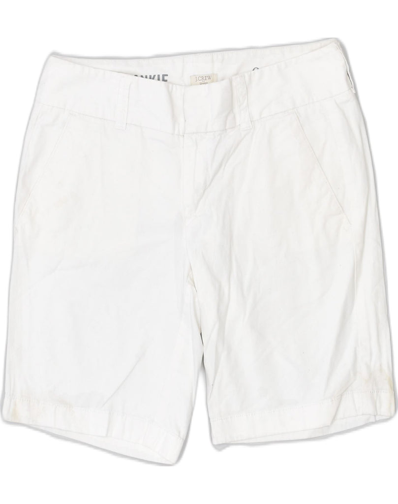 J. CREW Womens Frankie Chino Shorts W28 Medium White Cotton | Vintage J. Crew | Thrift | Second-Hand J. Crew | Used Clothing | Messina Hembry 