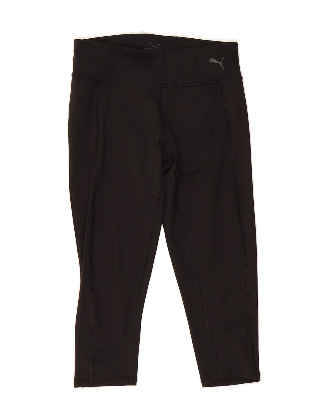 PUMA Womens Capri Leggings UK 8 Small  Black Polyester Vintage Puma and Second-Hand Puma from Messina Hembry 