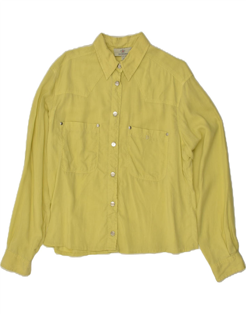 DISMERO Womens Shirt UK 14 Medium Yellow | Vintage DISMERO | Thrift | Second-Hand DISMERO | Used Clothing | Messina Hembry 